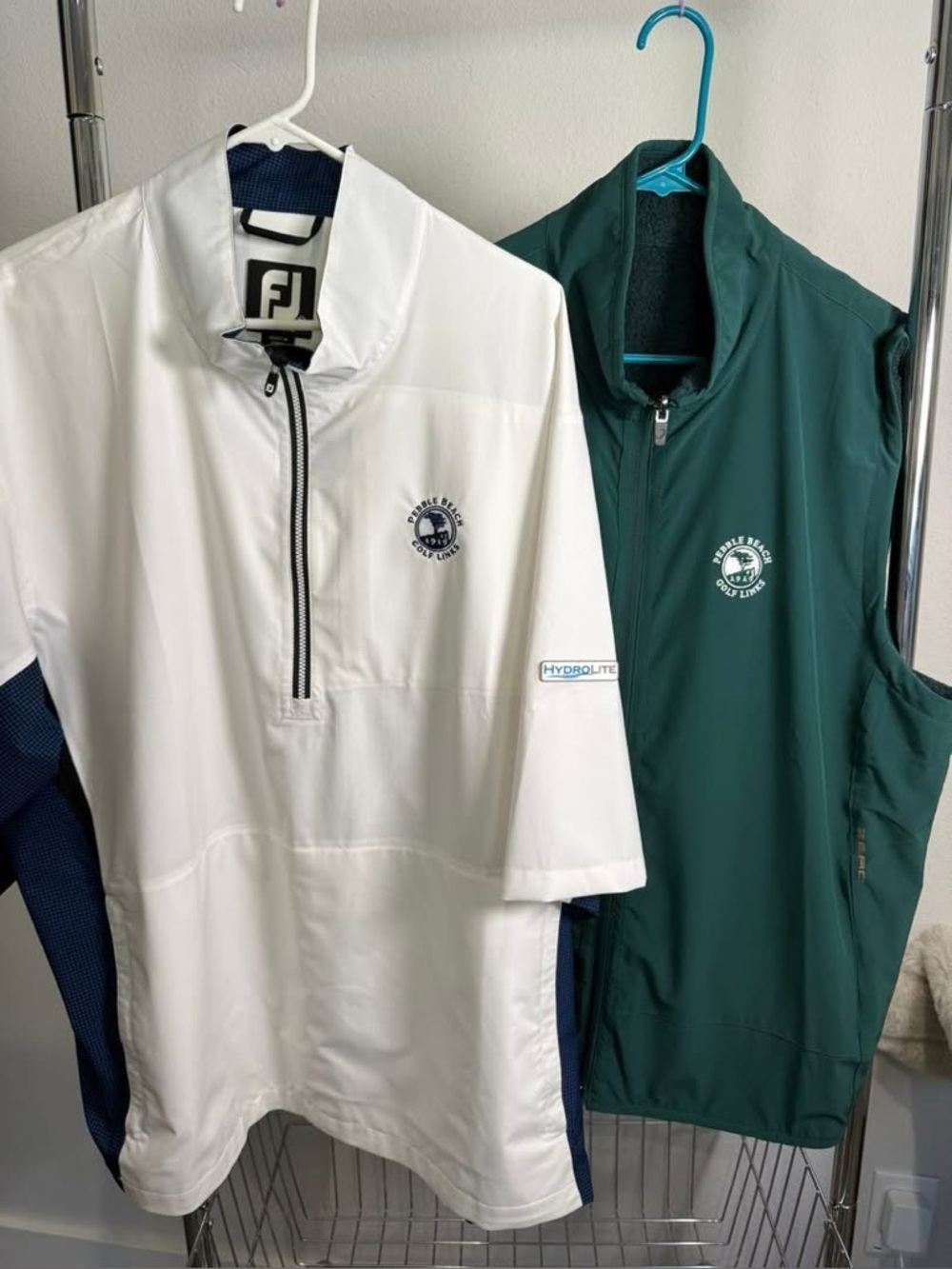 Pebble Beach Men’s 2XL Golf Wear 
Rain jacket and Vest